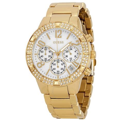 guess gold watch women.